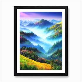 Valley Of Fog Art Print