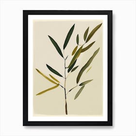 Olive Branch Symbol 1, Abstract Painting Art Print