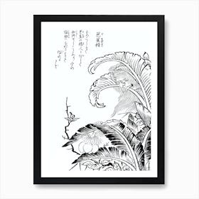 Toriyama Sekien Vintage Japanese Woodblock Print Yokai Ukiyo-e Basho No Sei Art Print