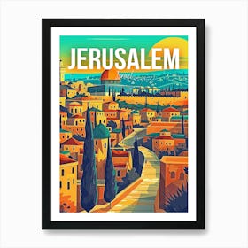 Jerusalem Travel Art Print