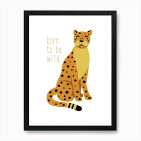 Cheetah Art for Nursery Art Print