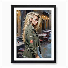 Girl In A Jacket 1 Art Print