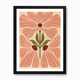 Pink Flowers 3 Art Print