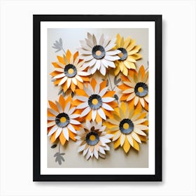 Paper Flower Wall Art Art Print