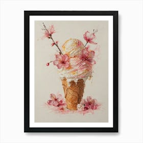 Cherry Blossom Ice Cream 1 Poster