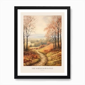 The North Downs Way England Uk Trail Poster Art Print