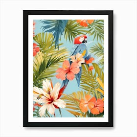 Macaw Tropical Solitude Art Print