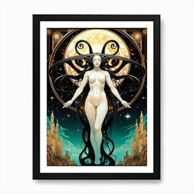 Goddess Of The Moon Art Print