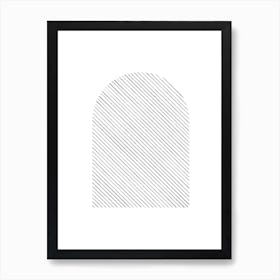 Black And White Drawing Arch Art Print
