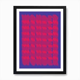 Wonder Typography Art Print