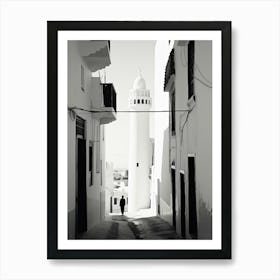 Tangier, Morocco, Photography In Black And White 2 Art Print