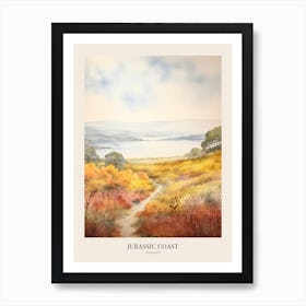 Jurassic Coast England Uk Trail Poster Art Print