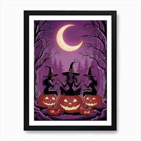 Witches In The Woods Art Print