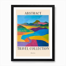 Abstract Travel Collection Poster Mauritius 4 Art Print