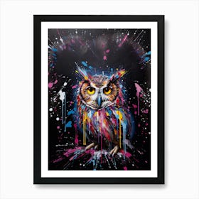 Colorful Owl 1 Art Print