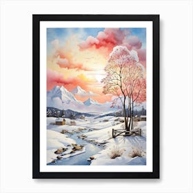 Winter Landscape Art Print