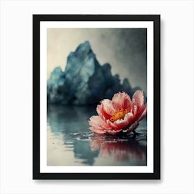 Flower In Water Art Print