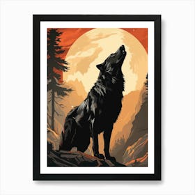 Wofl Painting Art Print