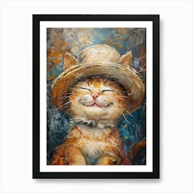 Cat In A Hat 6 Art Print