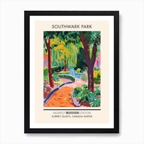 Southwark Park London Parks Garden 7 Art Print