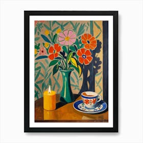 Cup Of Tea Style Henri Matisse Art Print