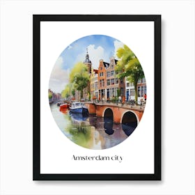 Summer in Amsterdam. 4 1 Art Print