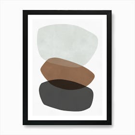 Expressive abstract shapes 3 1 Art Print