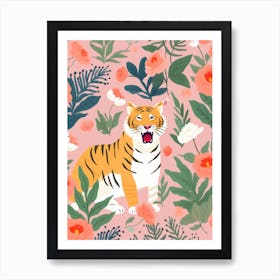 Tiger Wallpaper Art Print