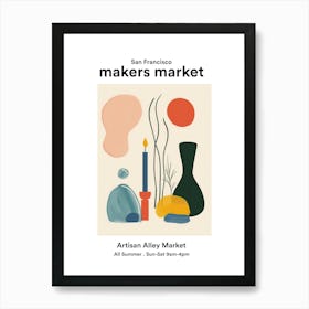 San Francisco Artisan Alley Market 3 Art Print