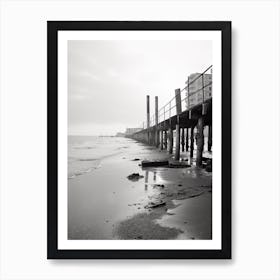 Anzio, Italy, Black And White Photography 1 Art Print