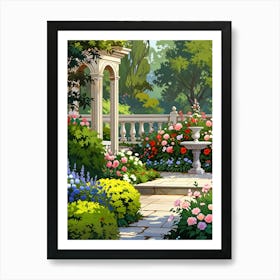 Garden In Bloom 1 Art Print