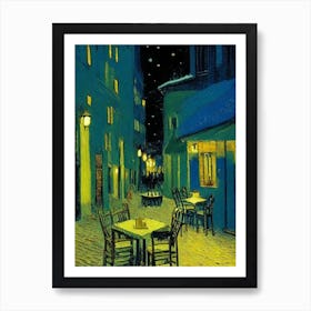 Night On The Terrace Art Print