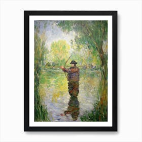 Archery In The Style Of Monet 2 Art Print