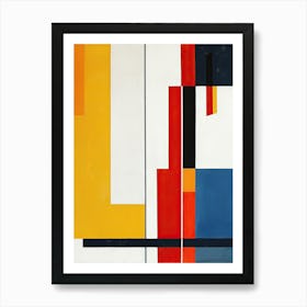 Abstract Painting, Geometric Shapes Art Print