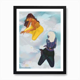 Convo In The Clouds Art Print