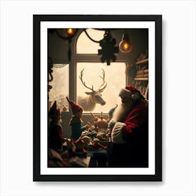 Santa'S Workshop 3 Art Print