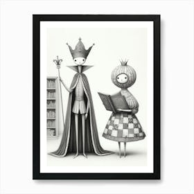 King And Queen Art Print