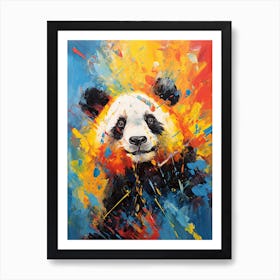 Panda Art In Expressionism Style 4 Art Print