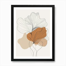 Abstract Flowers 5 Art Print