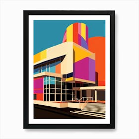 Tacoma Museum Disctrict Retro Pop Art 1 Poster