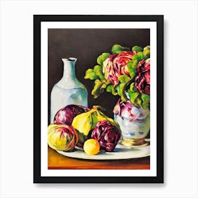 Radicchio Cezanne Style vegetable Art Print