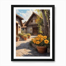 House In The Countryside Art Print