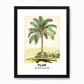 Plum Tree Storybook Illustration 2 Poster Art Print