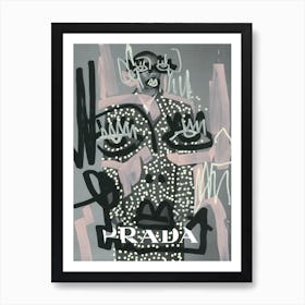 Grey Prada Twins Art Print