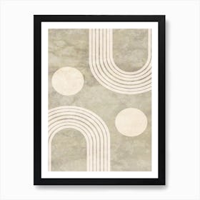 Abstract Circles Art Print