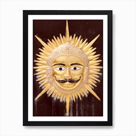 Sun Face Art Print