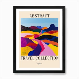 Abstract Travel Collection Poster Algeria 4 Art Print
