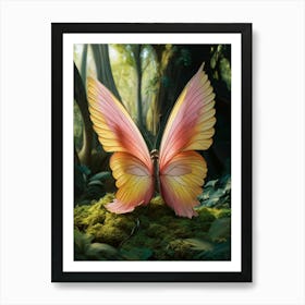 Butterfly In The Forest 2 Art Print