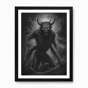 Demon Of The Night Art Print