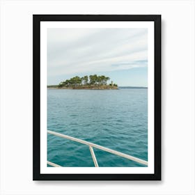 Rab Island By Boat - Travel Photo Art - Croatia Photography - Seascape Photograph 1 Art Print